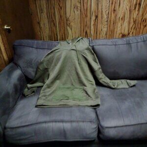 Women's 3XL Waffle Style Hoodie-Forest Green